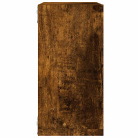 Produktbild för Väggkubhyllor 4 st rökt ek 30x15x30 cm