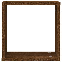 Produktbild för Väggkubhyllor 2 st brun ek 30x15x30 cm
