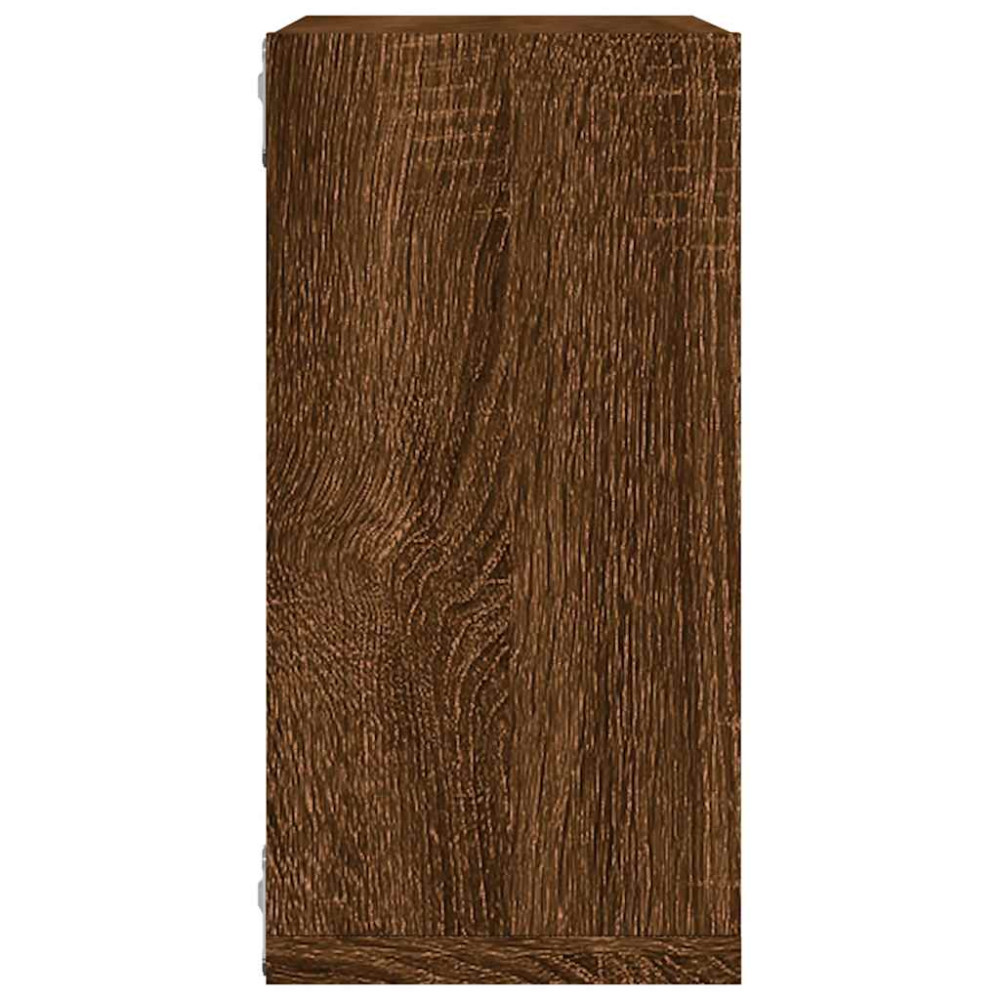 Produktbild för Väggkubhyllor 2 st brun ek 30x15x30 cm