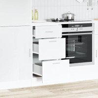 Produktbild för Underskåp “Lyon” vit 40x46x81,5 cm konstruerat trä