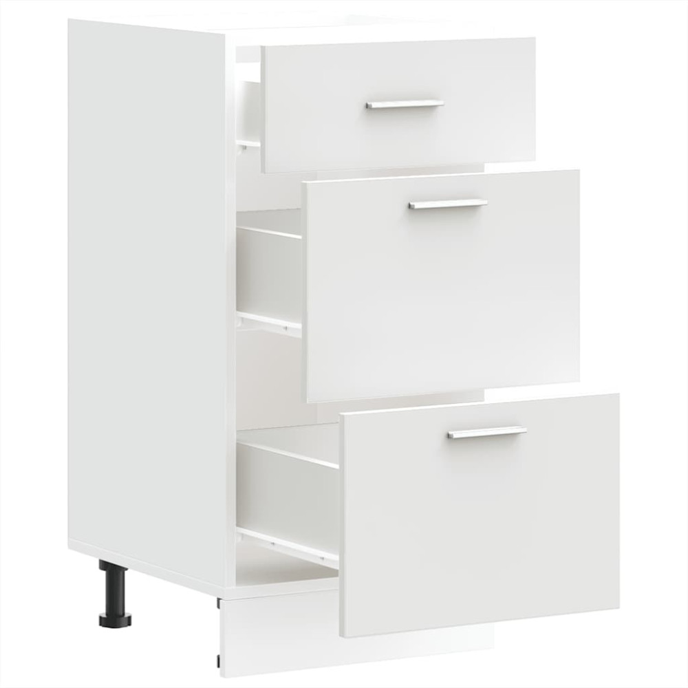 Produktbild för Underskåp “Lyon” vit 40x46x81,5 cm konstruerat trä