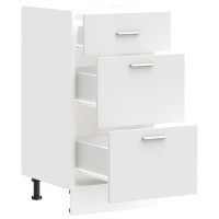 Produktbild för Underskåp “Lyon” vit 40x46x81,5 cm konstruerat trä