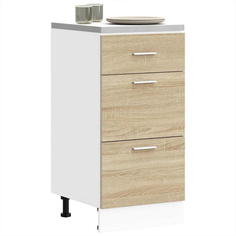 Produktbild för Underskåp “Lyon” sonoma ek 40x46x81,5 cm konstruerat trä