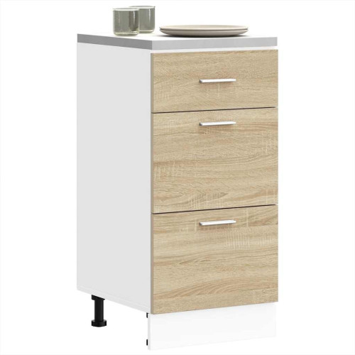 vidaXL Underskåp “Lyon” sonoma ek 40x46x81,5 cm konstruerat trä