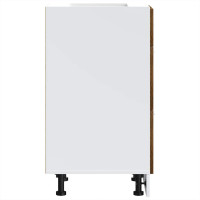 Produktbild för Underskåp “Lyon” rökt ek 40x46x81,5 cm konstruerat trä