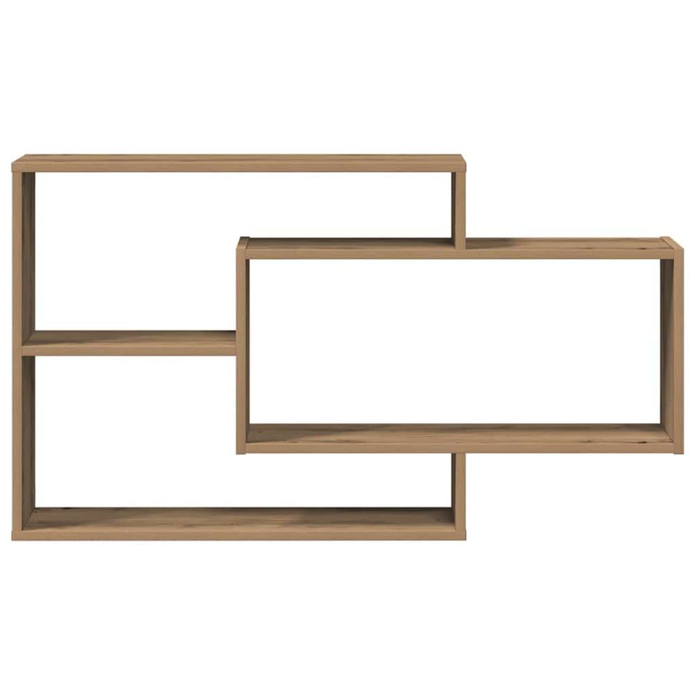 Produktbild för Vägghylla hantverksmässig ek 104x20x58,5 cm konstruerat trä