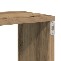Produktbild för Vägghylla hantverksmässig ek 104x20x58,5 cm konstruerat trä