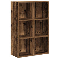 Produktbild för Bokskåp/skänk gammalt trä 66x30x98 cm konstruerat trä