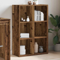 Produktbild för Bokskåp/skänk gammalt trä 66x30x98 cm konstruerat trä