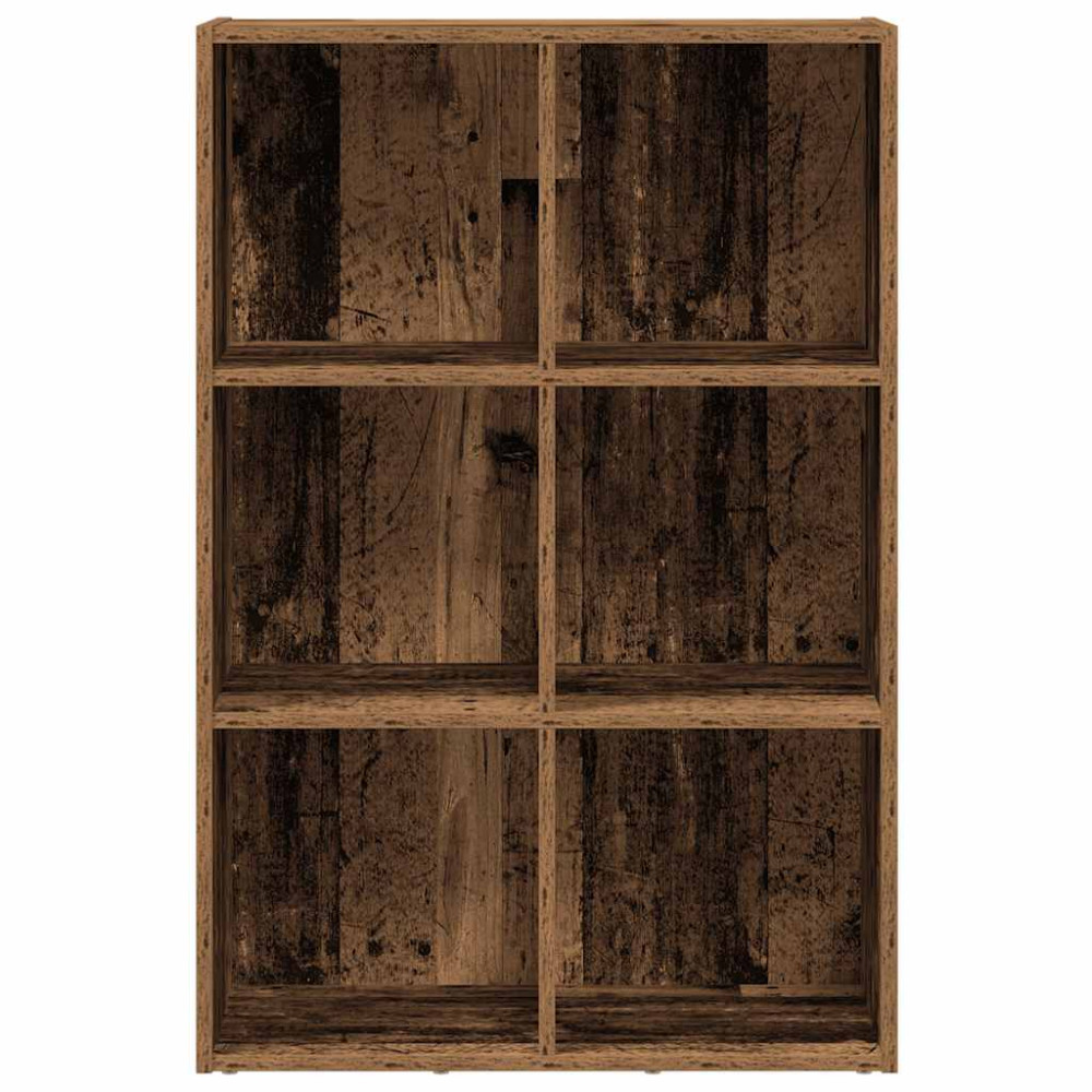 Produktbild för Bokskåp/skänk gammalt trä 66x30x98 cm konstruerat trä