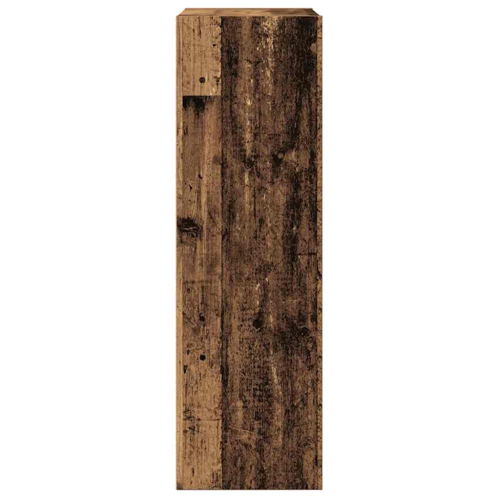 Produktbild för Bokskåp/skänk gammalt trä 66x30x98 cm konstruerat trä