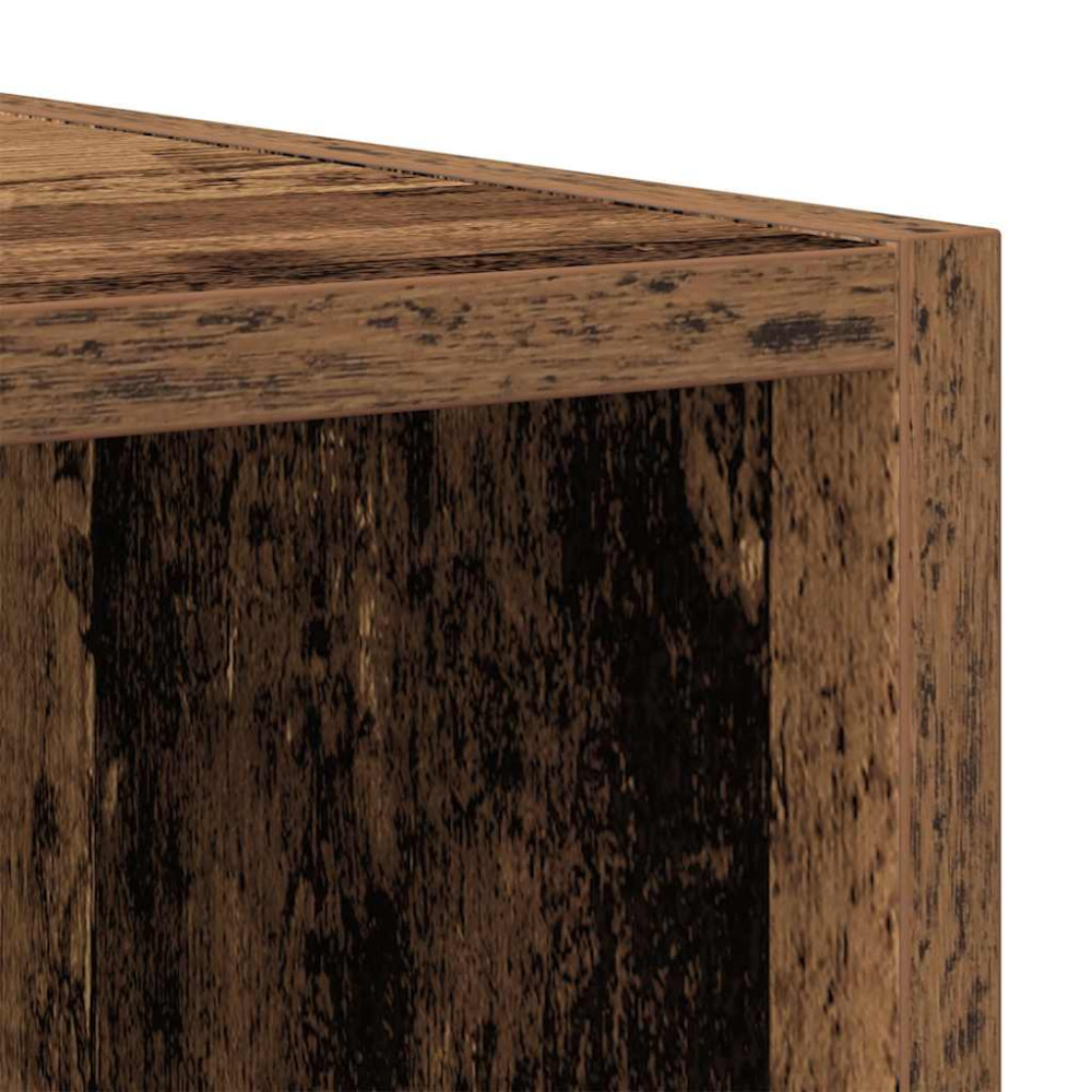 Produktbild för Bokskåp/skänk gammalt trä 66x30x98 cm konstruerat trä