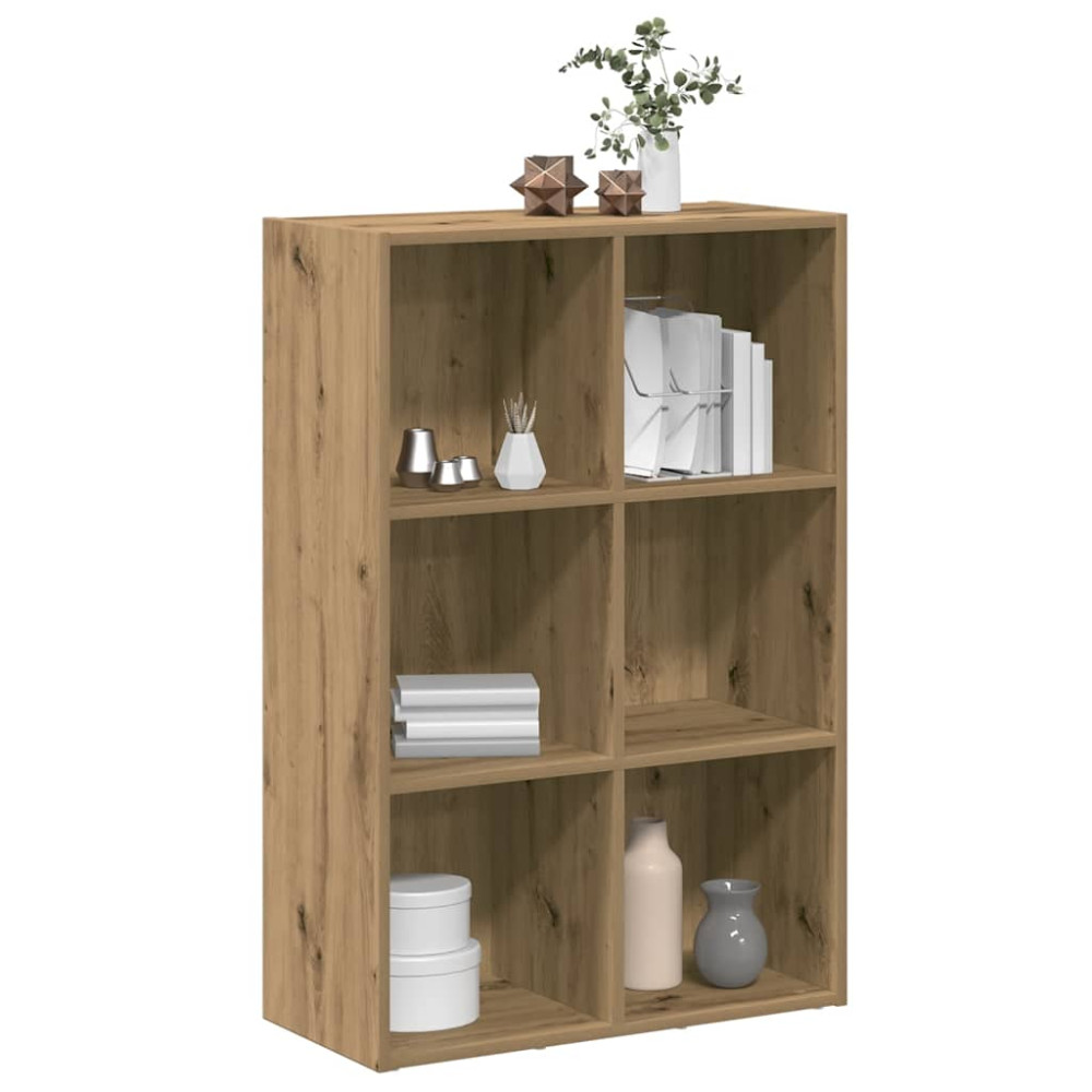 Produktbild för Bokskåp/skänk hantverksmässig ek 66x30x98 cm konstruerat trä