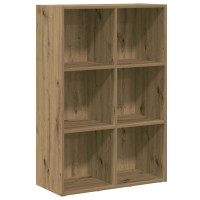 Produktbild för Bokskåp/skänk hantverksmässig ek 66x30x98 cm konstruerat trä