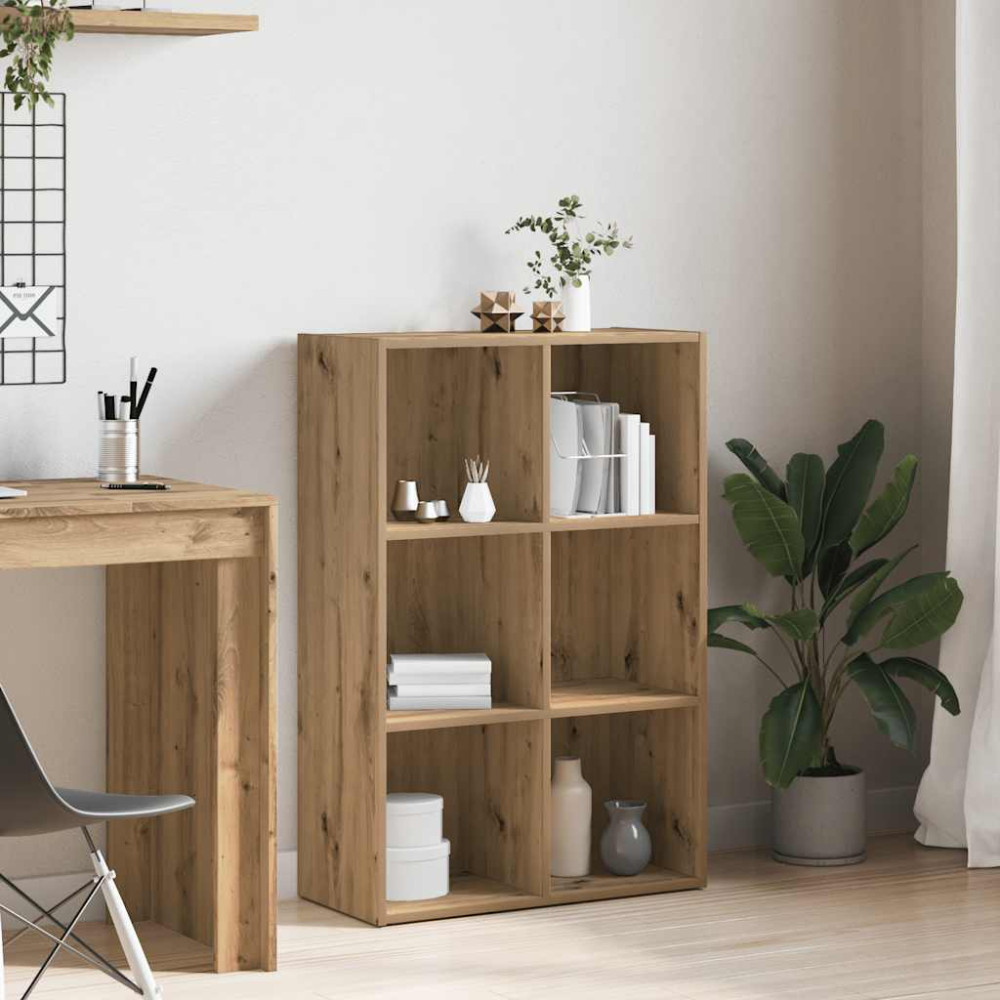 Produktbild för Bokskåp/skänk hantverksmässig ek 66x30x98 cm konstruerat trä