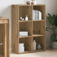 Produktbild för Bokskåp/skänk hantverksmässig ek 66x30x98 cm konstruerat trä