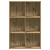 Produktbild för Bokskåp/skänk hantverksmässig ek 66x30x98 cm konstruerat trä