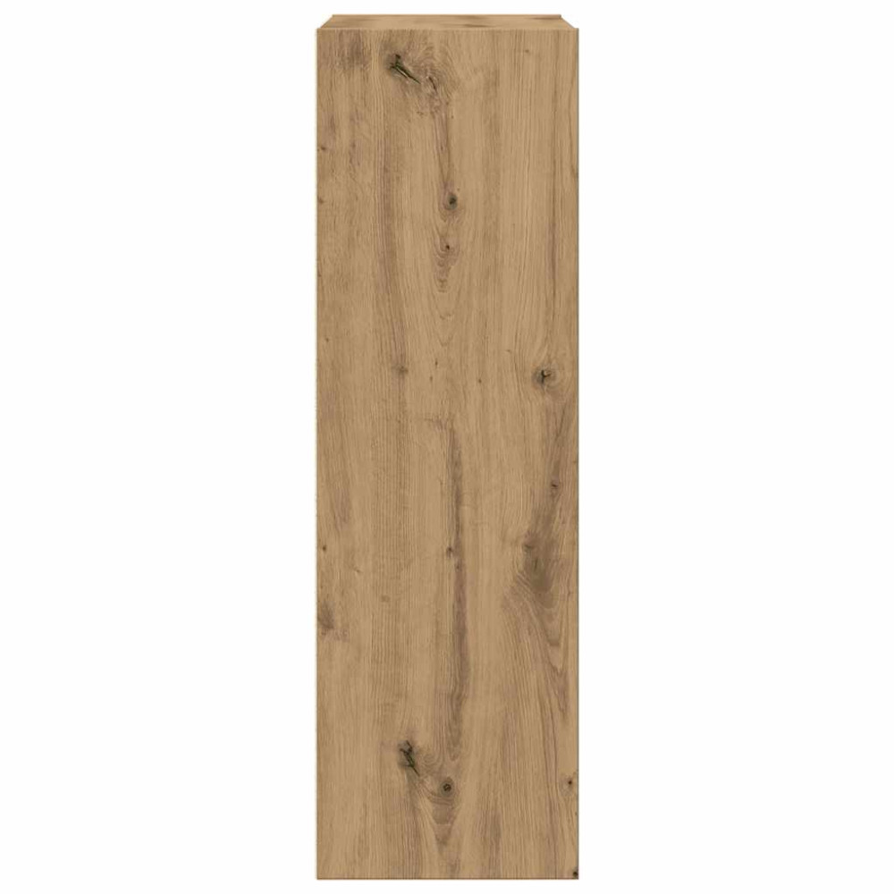 Produktbild för Bokskåp/skänk hantverksmässig ek 66x30x98 cm konstruerat trä