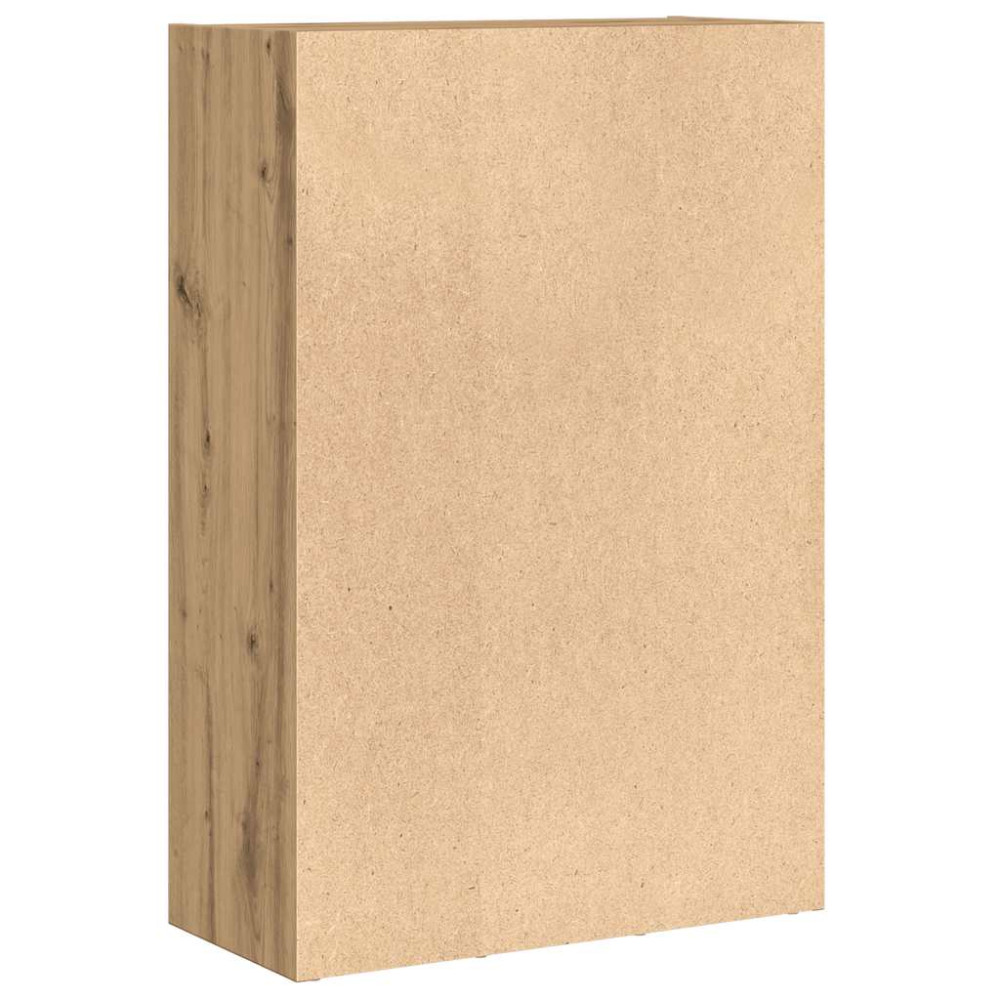 Produktbild för Bokskåp/skänk hantverksmässig ek 66x30x98 cm konstruerat trä