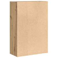Produktbild för Bokskåp/skänk hantverksmässig ek 66x30x98 cm konstruerat trä