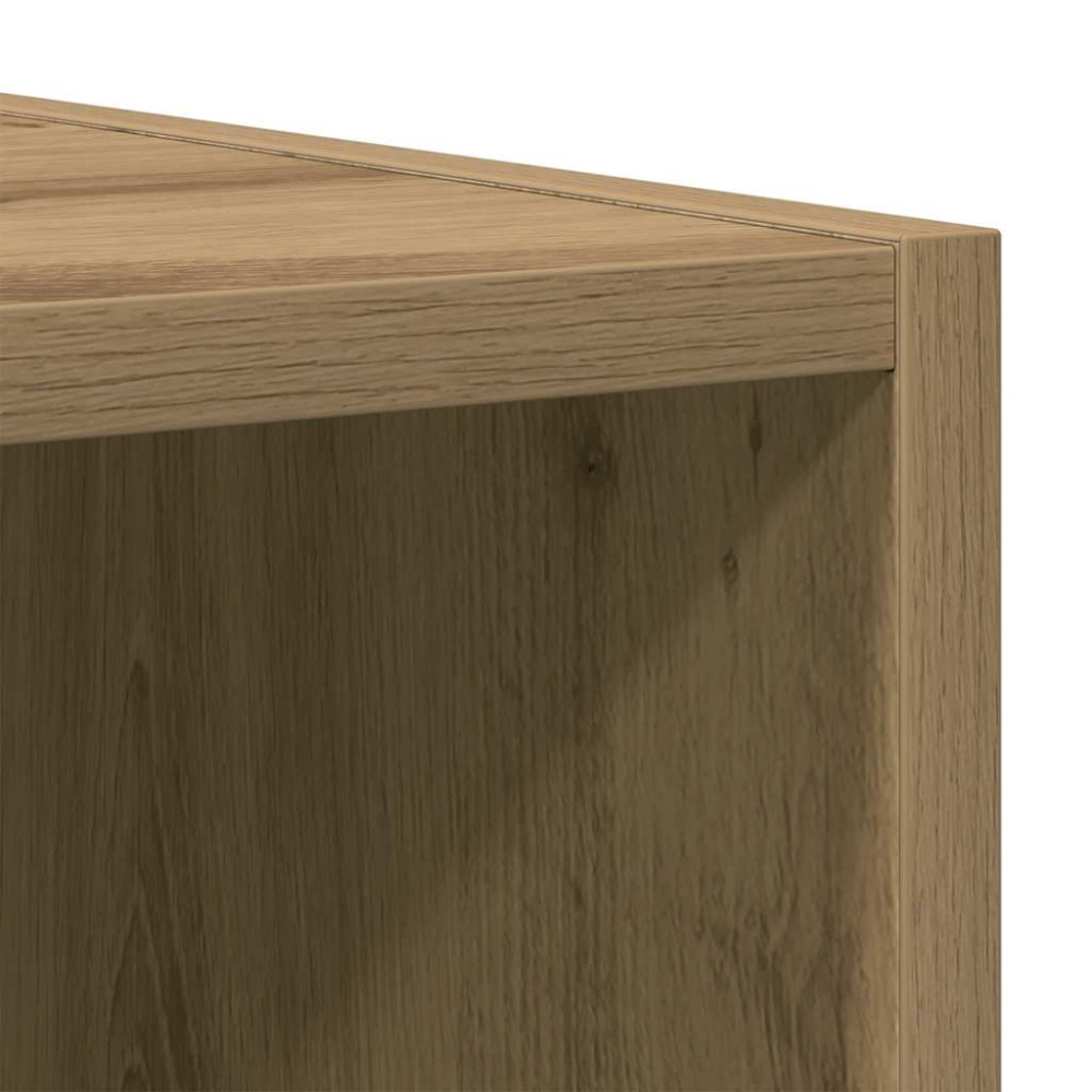 Produktbild för Bokskåp/skänk hantverksmässig ek 66x30x98 cm konstruerat trä