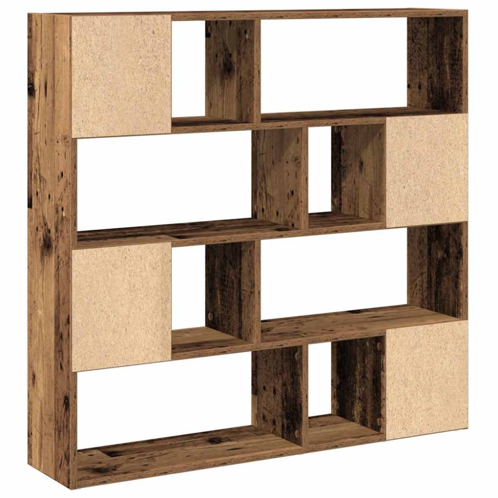 Produktbild för Bokskåp/rumsavdelare gammalt trä 105x24x102 cm