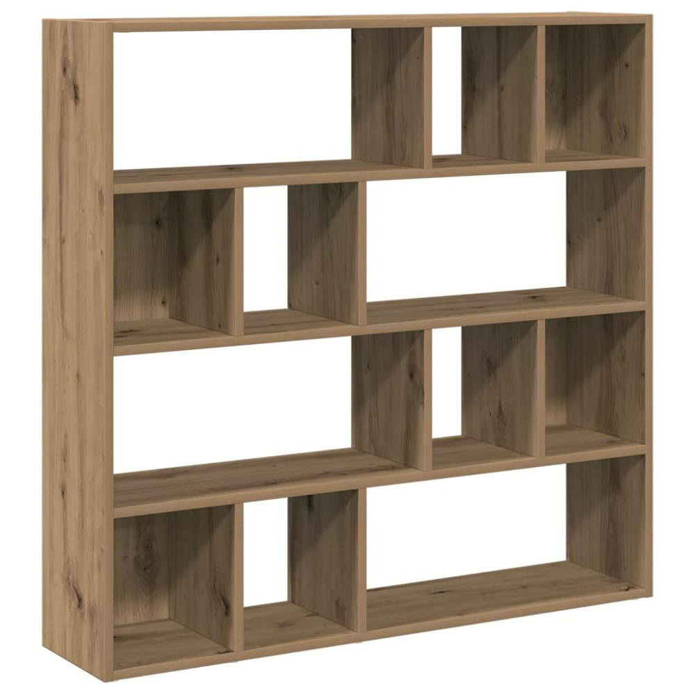 Produktbild för Bokhylla/rumsavdelare hantverksmässig ek 105x24x102 cm
