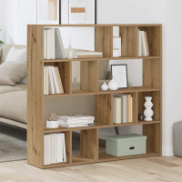 Produktbild för Bokhylla/rumsavdelare hantverksmässig ek 105x24x102 cm