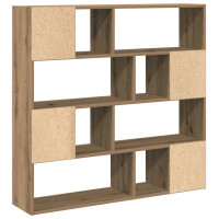 Produktbild för Bokhylla/rumsavdelare hantverksmässig ek 105x24x102 cm