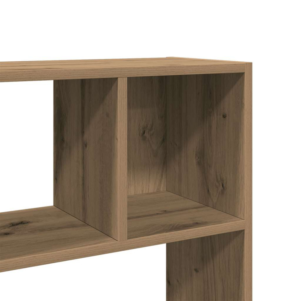 Produktbild för Bokhylla/rumsavdelare hantverksmässig ek 105x24x102 cm