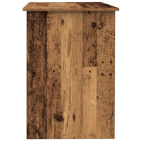 Produktbild för Skrivbord gammalt trä 100x55x75 cm konstruerat trä