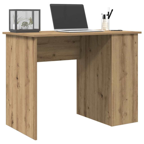vidaXL Skrivbord hantverksmässig ek 100x55x75 cm konstruerat trä
