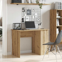 Produktbild för Skrivbord hantverksmässig ek 100x55x75 cm konstruerat trä