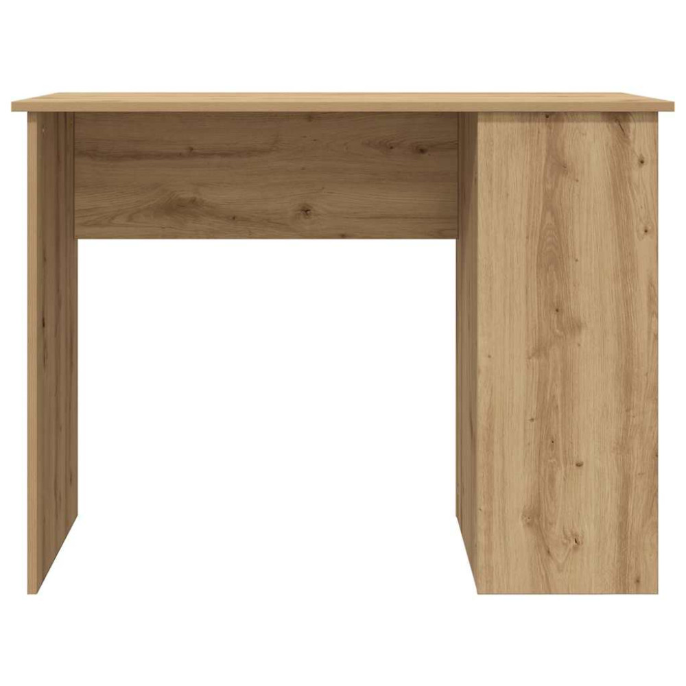 Produktbild för Skrivbord hantverksmässig ek 100x55x75 cm konstruerat trä
