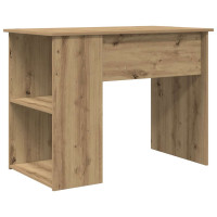 Produktbild för Skrivbord hantverksmässig ek 100x55x75 cm konstruerat trä