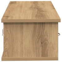 Produktbild för Väggskåp hantverksmässig ek 60x26x18,5 cm konstruerat trä