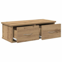 Produktbild för Väggskåp hantverksmässig ek 60x26x18,5 cm konstruerat trä