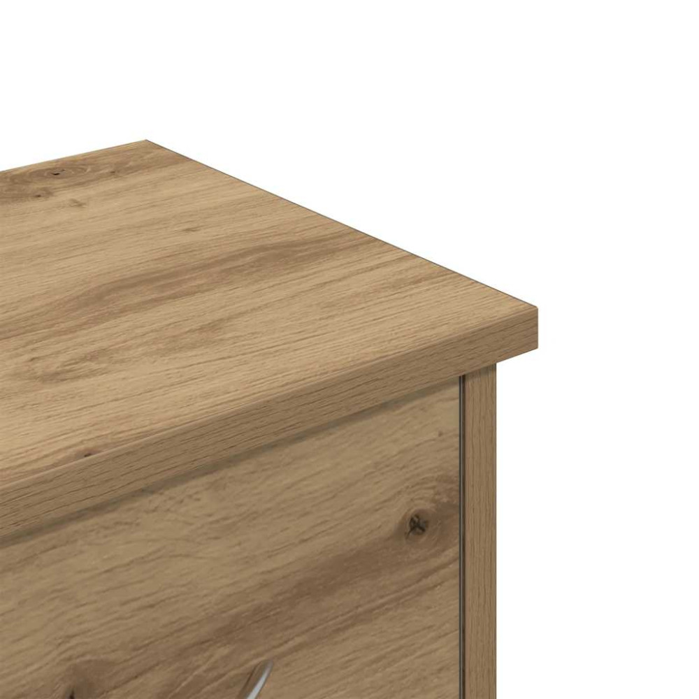 Produktbild för Väggskåp hantverksmässig ek 60x26x18,5 cm konstruerat trä