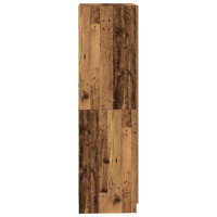 Produktbild för Garderob åldrat trä 80x52x180 cm konstruerat trä