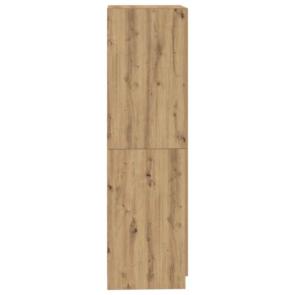 Produktbild för Garderob hantverksmässig ek 80x52x180 cm konstruerat trä