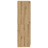 Produktbild för Garderob hantverksmässig ek 80x52x180 cm konstruerat trä