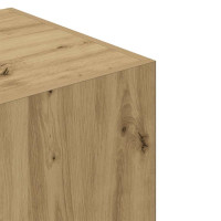 Produktbild för Garderob hantverksmässig ek 80x52x180 cm konstruerat trä