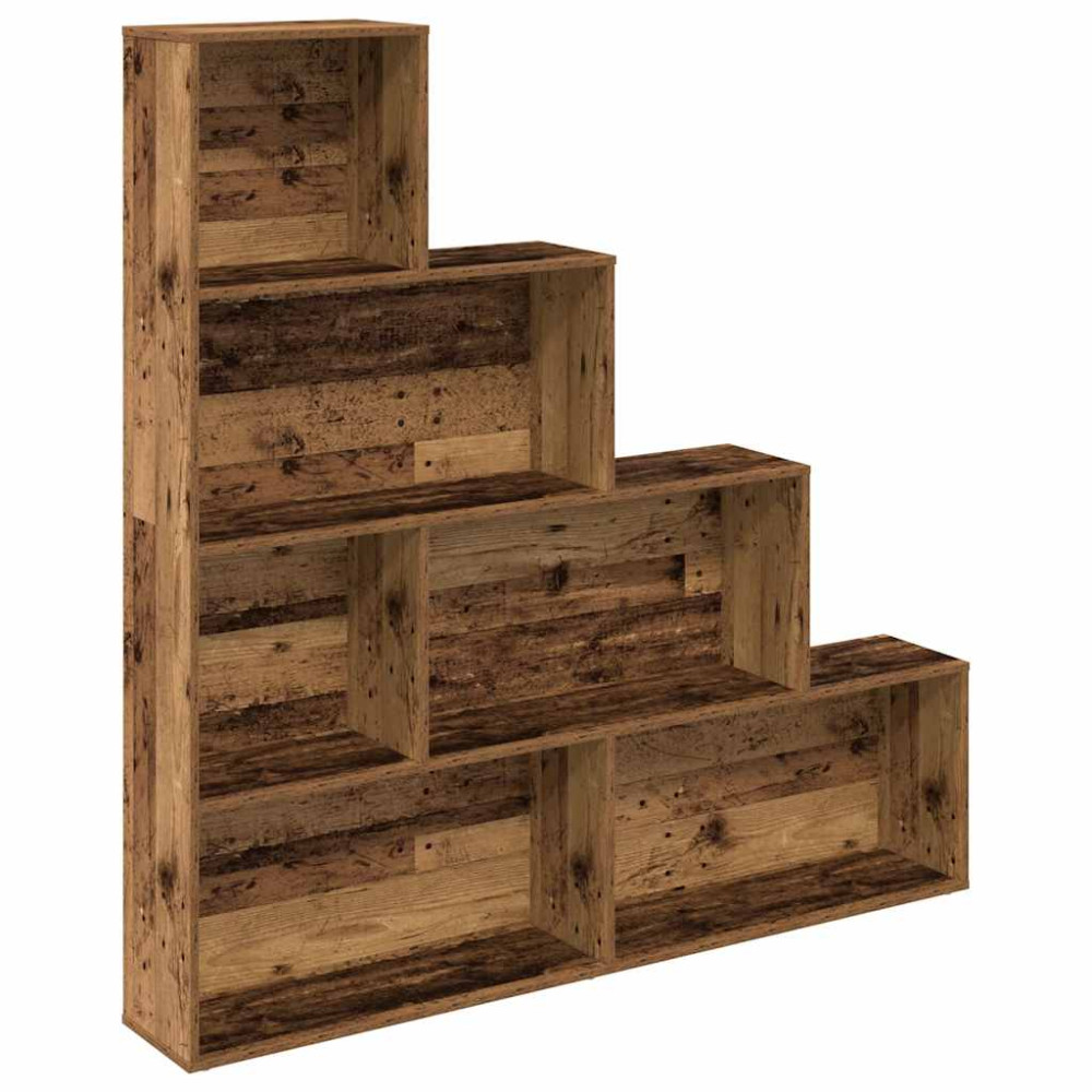 Produktbild för Bokhylla gammalt trä 157x24x160 cm konstruerat trä