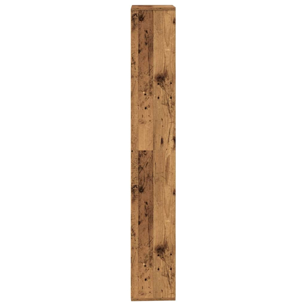 Produktbild för Bokhylla gammalt trä 157x24x160 cm konstruerat trä