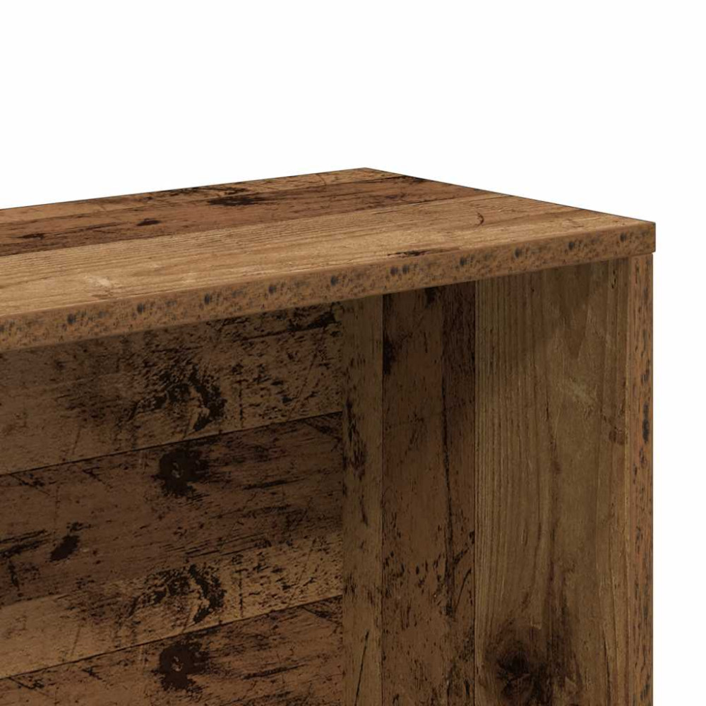 Produktbild för Bokhylla gammalt trä 157x24x160 cm konstruerat trä