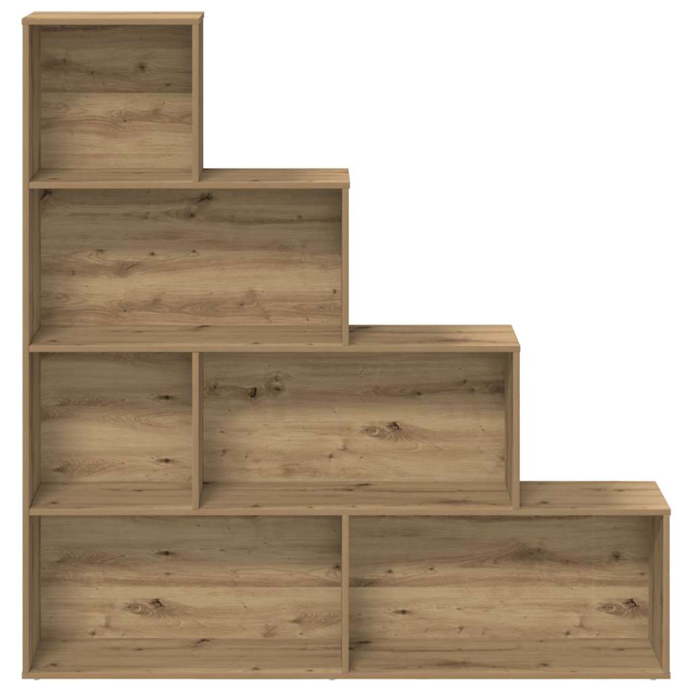 Produktbild för Bokhylla hantverksmässig ek 157x24x160 cm konstruerat trä