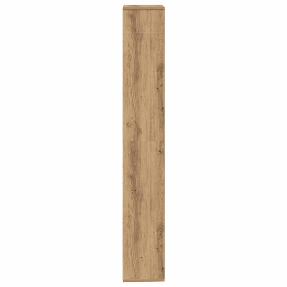 Produktbild för Bokhylla hantverksmässig ek 157x24x160 cm konstruerat trä
