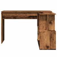 Produktbild för Hörnskrivbord gammalt trä 200,5x50x76 cm konstruerat trä