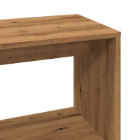 Produktbild för Hörnskrivbord hantverksmässig ek 200,5x50x76 cm konstruerat trä