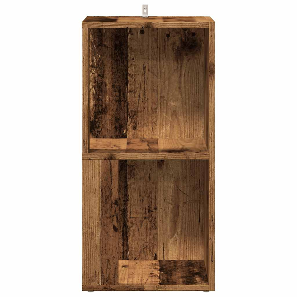 Produktbild för Hörnskåp gammalt trä 33x33x67 cm konstruerat trä